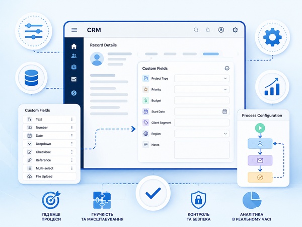 Кастомные поля и настройка CRM