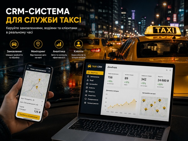 CRM для службы такси: заказы, водители и диспетчеризация